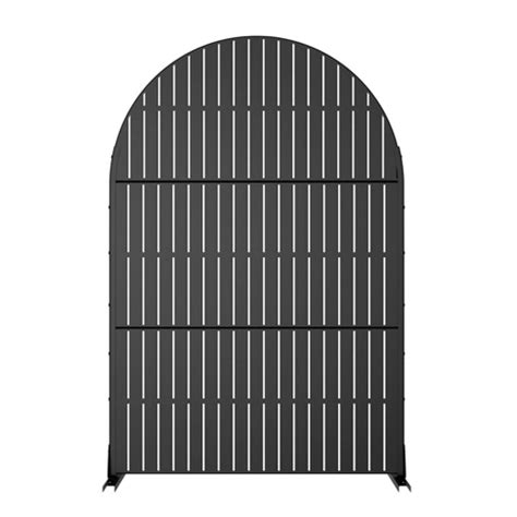 Pexfix 72 In. X 47 In. Arched Outdoor Metal Trellis With Planter 